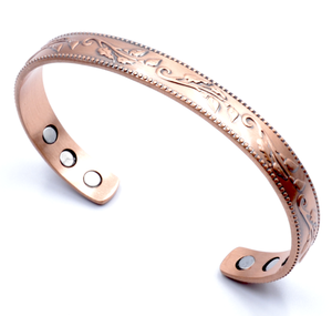 Brazalete de Cobre Hecho a Mano Royal Artisans VBH para Unisex con Imanes de Ultra Resistencia, 100% Cobre Puro, Diseño Clásico - Product Image 3