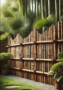 รั้วไม้ไผ่ทำด้วยมือเป็นมิตรกับสิ่งแวดล้อมงานฝีมือที่ยั่งยืนและทนต่อสภาพอากาศพร้อมการออกแบบที่ทันสมัย - Product Image 4