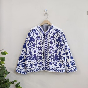 Đầy Màu Sắc Dân tộc Suzani Thêu Áo Khoác Bông Bông Áo Khoác Cho Mùa Đông Mặc Tay Thêu Áo Khoác Ngắn - Product Image 6