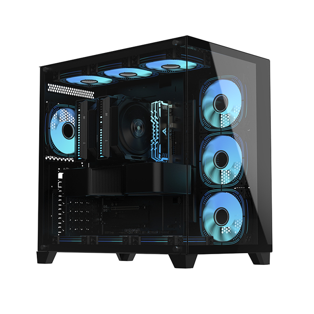 Alseye  2024 Newly  Mini-ITX/Micro ATX Rams Gaming Computer  PC case
