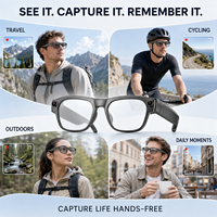 Lunettes Intelligentes IA, Lunettes Connectées Portables, OEM, Logo Personnalisé, Vente en Gros, Électronique Connectée, Fitness Quotidien, Étanche IPX5, IA