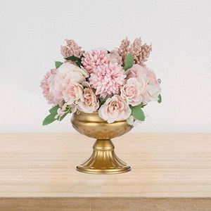 Designer Metal <b>Vases</b> with Floral Design Ideal for Creative Home Arrangements Wedding Events or Stylish Modern <b>Decoration</b> <b>Vases</b> - Product Image 1