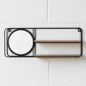<b>Heavy</b>-<b>duty</b> Metal Wall-mounted <b>Mirror</b> Rack with Coat <b>Hooks</b> for High-traffic Entryways Golden Polished Finished - Product Image 6