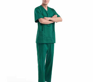 Uniformes Médicos Quirúrgicos para Hombre, Trajes de Médico, Uniformes de Enfermería, Conjuntos de Uniformes Médicos con Cuello en V y Bolsillo, Talla Mediana - Product Image 2