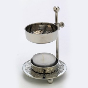 Trending Metal Creative <b>Incense</b> <b>Holder</b> Silver Finished Oud Bukhoor Burner Home Fragrance Aromatic <b>Incense</b> <b>Holders</b> - Product Image 3