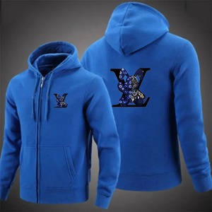 Vêtement de sport pour homme de haute qualité 2025, à capuche zippée, décontracté, streetwear, ample, printemps automne, dessin animé, respirant, polaire 100% coton - Product Image 3