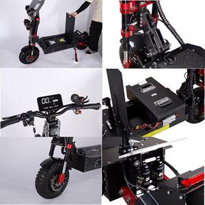 Offre exceptionnelle : Trottinette électrique tout-terrain robuste 72V à double moteur 8kW 10kW 15kW, autonomie longue portée 200KM, pour adultes, usage urbain et tout-terrain - Product Image 3