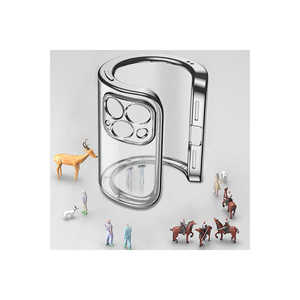 Coque de protection en silicone TPU JoieCreatif Luxury Silver Matte Gbox pour iPhone 12 Pro Max, coque arrière élégante pour 7 Plus 14 Plus - Product Image 3