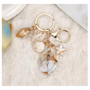 Llavero de Concha Marina, Estilo Costero, Colgante de Acrílico con Forma de Concha, Regalo Romántico para Parejas, Decoración Moderna para Bolsos y Llaves - Product Image 2