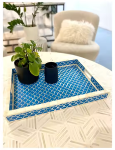 Recién llegado, bandejas de servicio decoradas con Incrustaciones de nácar para usos de regalo y usos domésticos, bandejas de servicio a precios bajos - Product Image 5