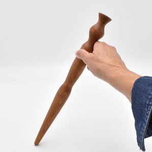 Agitador de gachas de madera Spurtle Herramientas profesionales para hornear de madera natural Agitador de gachas Spurtle Logotipo personalizado aceptado - Product Image 2