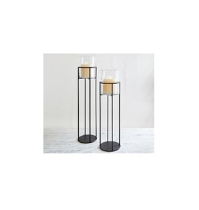 Bougeoir en métal de qualité supérieure bougeoir de couleur noire bougeoir design classique pour la décoration intérieure au prix le moins cher - Product Image 2