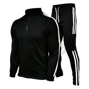 Ensemble de survêtements de créateur pour hommes, tenue deux pièces à fermeture éclair et col montant, vêtements de sport pour le fitness, le jogging, l'entraînement et l'entraînement - Product Image 2