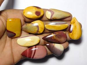 10 pièces naturel Mookaite pierres précieuses Lot poli à la main Mookaite Cabochons pierres en vrac pour la fabrication de bijoux 232 Cts - Product Image 3