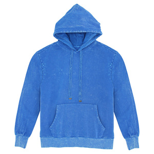 High Quality 100% Cotton Winter Hoodies for Men Custom 'Sialkot' Oversized Drop Shoulder <b>Washed</b> Heavyweight Hoodie Solid Pattern - Product Image 2
