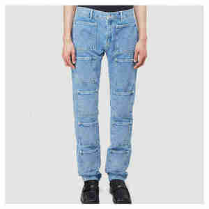 Mejor Material Casual Wear Hombres Denim Pant Fashion Street Baggy Jeans Pantalones Hombres Algodón Denim Pantalones - Product Image 6