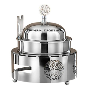 Cazuela de Metal decorativa con forma de forma personalizada Hotpot de diseñador Venta caliente de lujo nuevo calentador de alimentos de Metal - Product Image 5