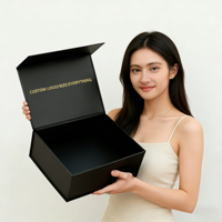 Caixa Dobrável com Fecho Magnético Personalizado, Laminação Fosca, Embalagem de Papel ECO de Luxo Pequena para Marca de Beleza e Cuidados com a Pele