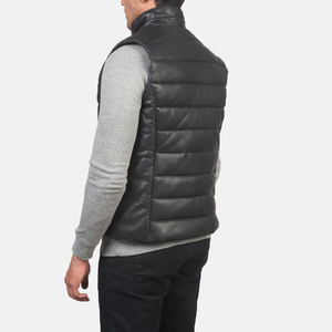 OEM personalizado a prueba de viento de los hombres ligeros abrigos de invierno empacables primavera otoño abajo chaquetas sin mangas diseño poliéster chaleco acolchado - Product Image 5