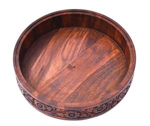 หม้อไฟทำด้วยมือทำจากไม้โอ๊คสีน้ำตาลหม้อไฟงานฝีมือสุดหรูหม้อไฟไม้โอ๊คขนาดตามต้องการ - Product Image 4