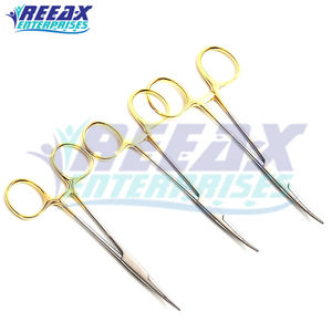 Pince à moustiques professionnelle REEAX Care pince à hémostat incurvée manuelle toutes couleurs garantie de 2 ans - Product Image 3