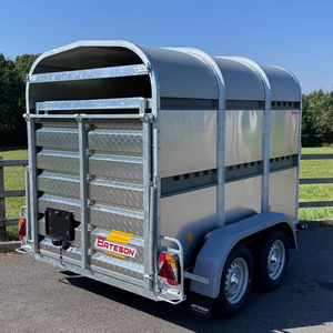 Remolque de transporte de ganado al por mayor Remolque de ganado y ovejas de gran oferta con chasis fuerte y precio de fábrica - Product Image 1