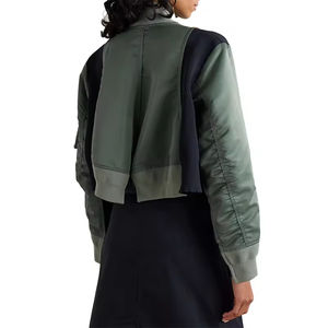 Chaqueta Bomber para Mujer OEM, Chaqueta de Cuero con Cremallera de Talla Grande para Mujer, Prenda Exterior Elegante, Chaqueta de Primera Calidad para Mujer - Product Image 3