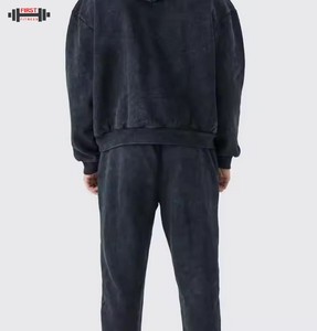 Survêtement délavé à l'acide avec 100% coton en gros disponible à des prix raisonnables survêtement pour survêtements pour hommes, respirant - Product Image 2
