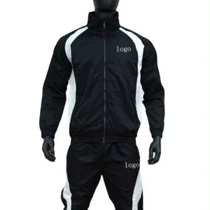 Conjunto de Chaqueta Cortavientos y Pantalones Cortos Personalizados para Hombre, Ligeros, de Nailon, con Ribete Reflectante, Ropa Deportiva Urbana - Product Image 3