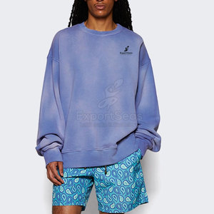 Sudadera Casual con Lavado Ácido, Tacto Suave y Diseño Desteñido Moderno, Sudadera Básica con Lavado Ácido - Product Image 2