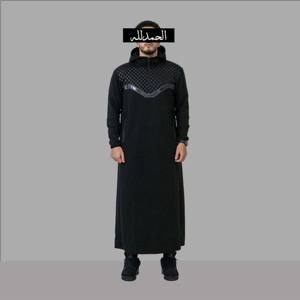 Stylish and Comfortable Traditional <b>Men</b> <b>Thobe</b> with Hood - Perfect for Casual, Formal, and Cultural Events - Product Image 1