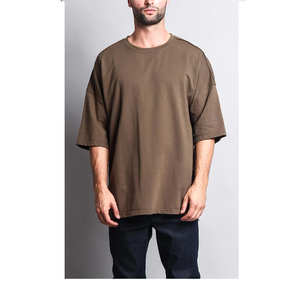 Manufacture Men's T Shirt High Quality <b>Blank</b> T Shirt 250 GSM Heavy <b>Weight</b> Print Logo T Shirt for OEM Service - Product Image 4