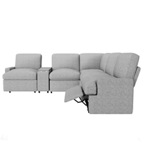Canapé d'angle inclinable électrique Home cinéma canapé inclinable canapés sectionnels avec boîte de rangement