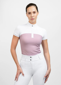 Chemise d'équitation élégante pour femmes, tissu léger et doux, coupe confortable, design stylé pour l'entraînement et les compétitions. - Product Image 4