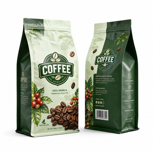 Bolsa de Plástico Personalizada con Cierre Hermético, Grado Alimenticio, a Prueba de Olores, para Café - Product Image 4