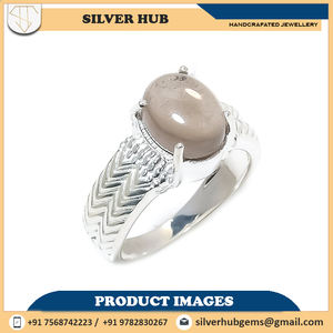 AAA + cuarzo ahumado piedra preciosa hecha a mano 925 plata esterlina sólida anillos finos Valantines día boda compromiso joyería regalo para ella - Product Image 2