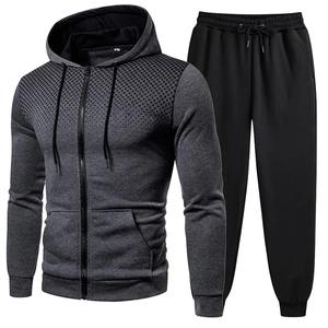 Chándal con estampado de moda para hombre, Sudadera con capucha y cremallera, pantalones de chándal, trajes de dos piezas, conjuntos deportivos informales para correr para hombre - Product Image 4