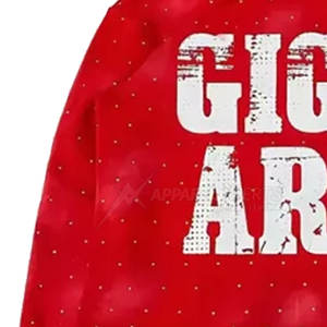 Sudaderas con capucha Sunfade hechas a medida con diamantes de imitación Pakistán Fabricante Oem Service Sudaderas con capucha Sunfade con diamantes de imitación - Product Image 4