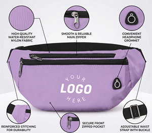 Riñonera de Nailon Impermeable con GPS Personalizada, Correa Ajustable, Múltiples Bolsillos, para Hombres y Mujeres, Viajes, Aventuras al Aire Libre - Product Image 2
