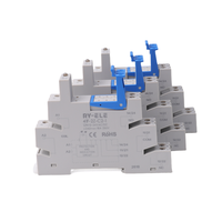 RY-ELE 41F-2Z-C2-4 Socle de relais mince à visser 16A 250VAC Bipolaire 2CO Bloc d'interface de relais ultra-mince pour rail DIN
