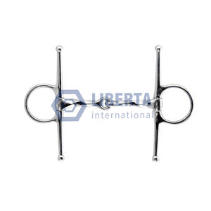 Sacacorchos de acero inoxidable para uso veterinario, bocado para mejillas completas, boquilla Lisa pulida, todos los bocados para boca de caballo Liberta - Product Image 6