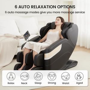 Luxury Commercial Zero Gravity <b>Massage</b> Chair Full Body Airbag Decompress Function Music <b>Buttocks</b> Roller Smart Large Screen - Product Image 6