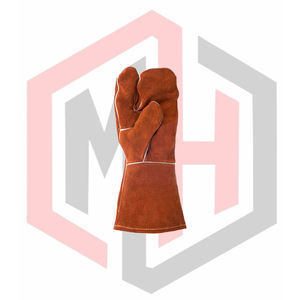 Fire Fighter Leather <b>Gloves</b> Professional Golden Kevlar Stitched Anti-Static Tear-Resistant Fire Resistant <b>Silicone</b>-free - Product Image 2