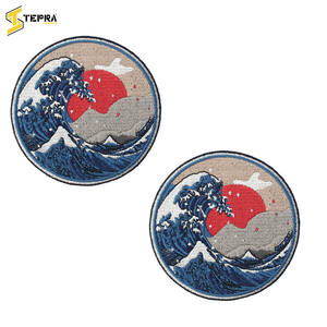 Parches bordados de colores personalizados para deportes de Tepra, el mejor vendedor, flor única, corazón impreso, prendas de plástico de PVC, tela para planchar - Product Image 4