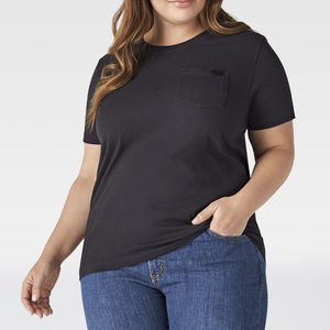 Wholesale Customizable Women's Cotton T-Shirts Short Sleeves Casual Wear with Custom Embroidery Logo Blank Design Solid Patterns - Product Image 6