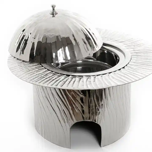 Plat de service moderne en métal de qualité supérieure, écologique, chauffe-plat, vaisselle, vente en gros, best-seller - Product Image 1