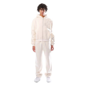 Survêtement solide et lourd à capuche pour hommes, taille adulte, coupe régulière, logo personnalisé, matériau respirant Service OEM - Product Image 1