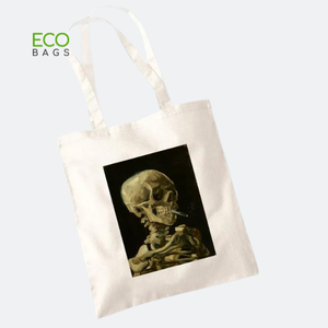 Sac fourre-tout en toile de coton biologique avec logo personnalisé Van Gogh, écologique, réutilisable, motif de lettres, moderne, promotionnel - Product Image 2