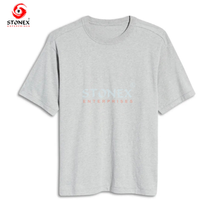 Camiseta personalizada de algodón 100% de peso pesado para hombre, Camiseta larga de talla grande, diseño liso en blanco para hombre - Product Image 6