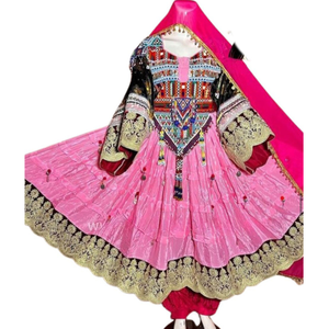 SOMOS FABRICANTES Y PROVEEDORES PROFESIONALES TODOS LOS TIPOS DE MUJERES AFGHANI KUCHI LLEVARON VESTIDOS ANTIGUOS JOYERÍA Y WASCOAT A JUEGO - Product Image 4